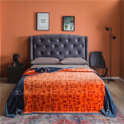 91家纺网 家纺一手货源 找家纺 （总）慕莎2021轻奢AB版加厚双面法莱绒复合毯珊瑚绒秋冬毯