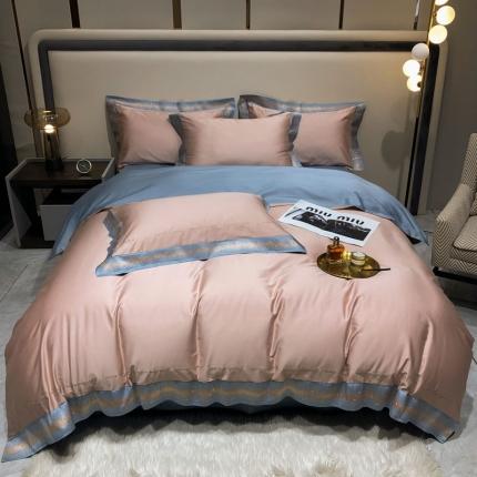 91家纺网 家纺一手货源 找家纺 （总）爱缦 2021新款星空系列100支长绒棉奥棉四件套