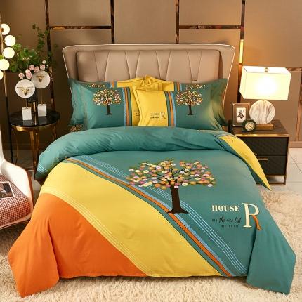 雲归梦 2021新款全棉大版生态磨毛四件套第二批 乘风破浪