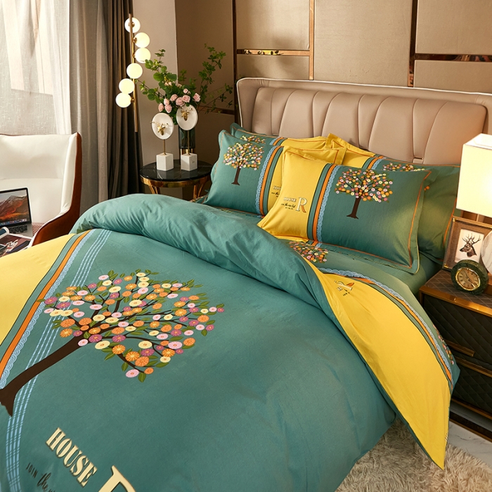 91家纺网 家纺一手货源 找家纺 雲归梦 2021新款全棉大版生态磨毛四件套第二批 乘风破浪