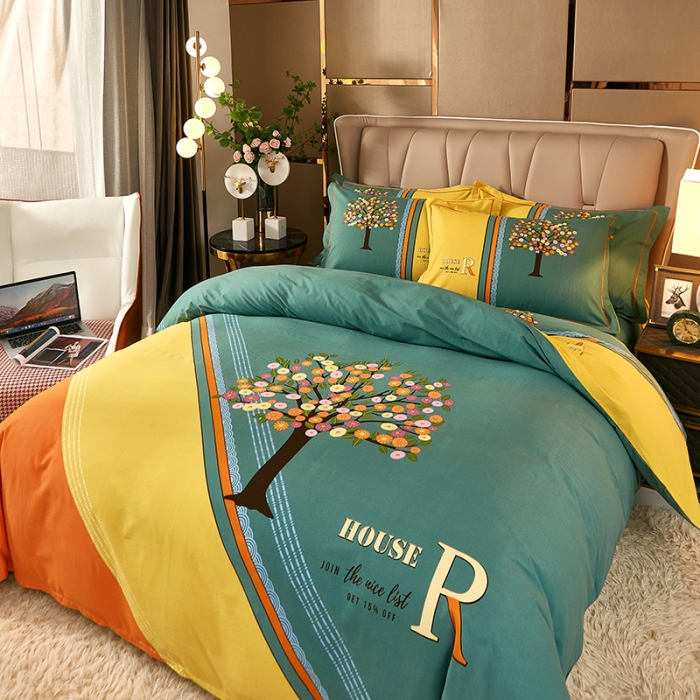 91家纺网 家纺一手货源 找家纺 雲归梦 2021新款全棉大版生态磨毛四件套第二批 乘风破浪