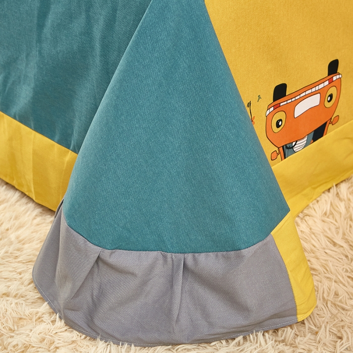 91家纺网 家纺一手货源 找家纺 雲归梦 2021新款全棉大版生态磨毛四件套第二批 欢乐伙伴