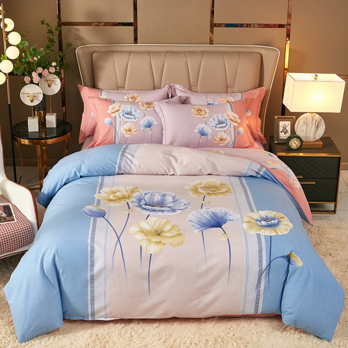 91家纺网 家纺一手货源 找家纺 雲归梦 2021新款全棉大版生态磨毛四件套第二批 洛丽亚