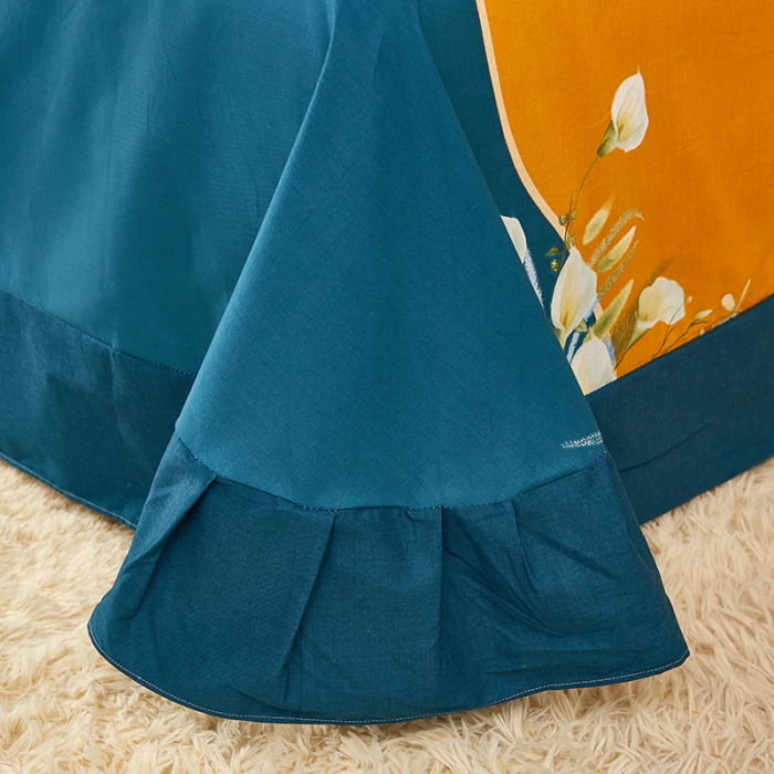 91家纺网 家纺一手货源 找家纺 雲归梦 2021新款全棉大版生态磨毛四件套第二批 曲意风华