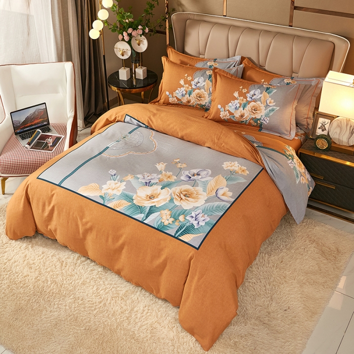 91家纺网 家纺一手货源 找家纺 雲归梦 2021新款全棉大版生态磨毛四件套第二批 婉玉