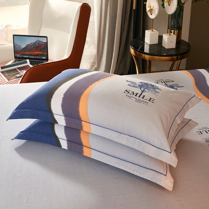 91家纺网 家纺一手货源 找家纺 雲归梦 2021新款全棉大版生态磨毛四件套第二批 幸运树桔