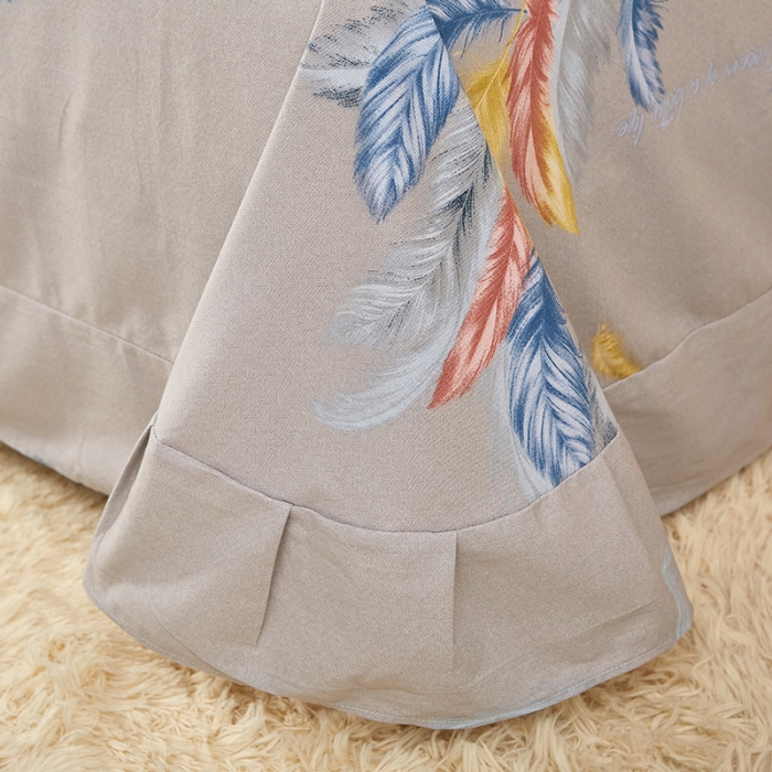 91家纺网 家纺一手货源 找家纺 雲归梦 2021新款全棉大版生态磨毛四件套第二批 炫羽绿