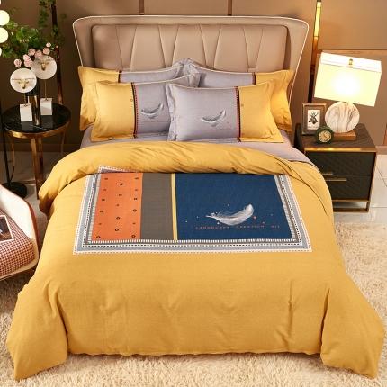 91家纺网 家纺一手货源 找家纺 雲归梦 2021新款全棉大版生态磨毛四件套第二批 雅意