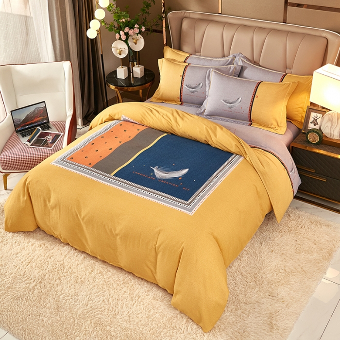 91家纺网 家纺一手货源 找家纺 雲归梦 2021新款全棉大版生态磨毛四件套第二批 雅意