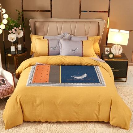 雲归梦 2021新款全棉大版生态磨毛四件套第二批 雅意