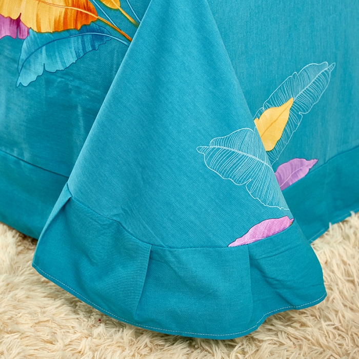 91家纺网 家纺一手货源 找家纺 雲归梦 2021新款全棉大版生态磨毛四件套第二批 异域风情兰