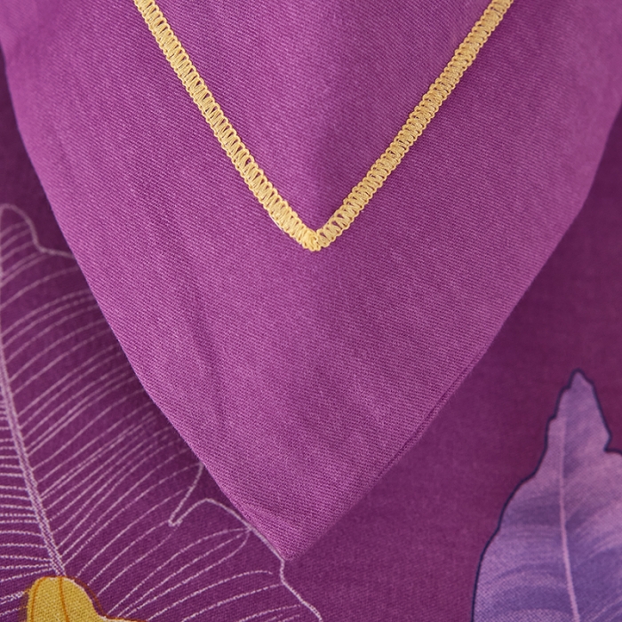 91家纺网 家纺一手货源 找家纺 雲归梦 2021新款全棉大版生态磨毛四件套第二批 异域风情紫