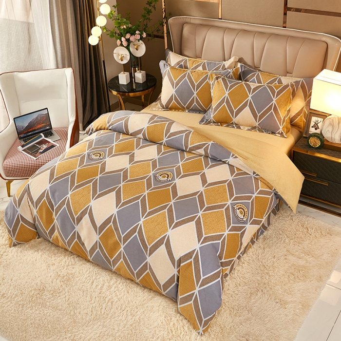 91家纺网 家纺一手货源 找家纺 雲归梦 2021新款全棉大版生态磨毛四件套第二批 约定