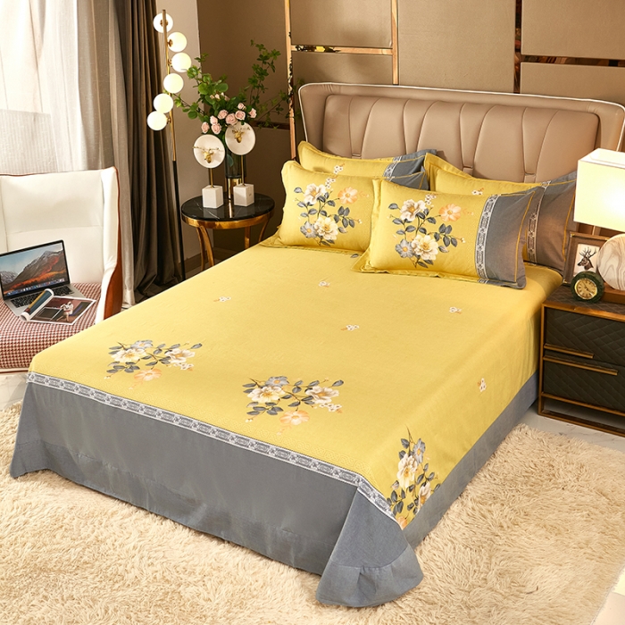 91家纺网 家纺一手货源 找家纺 雲归梦 2021新款全棉大版生态磨毛四件套第二批 格语枝香