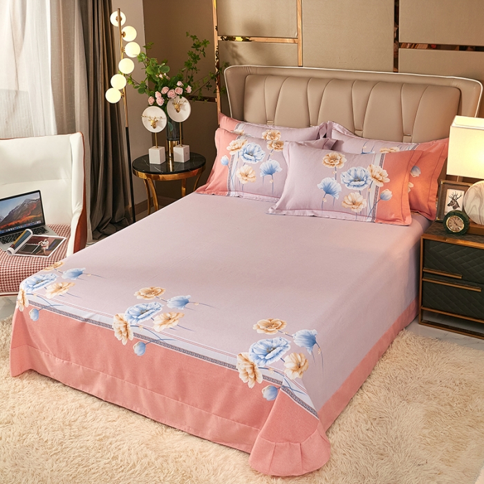 91家纺网 家纺一手货源 找家纺 雲归梦 2021新款全棉大版生态磨毛四件套第二批 洛丽亚