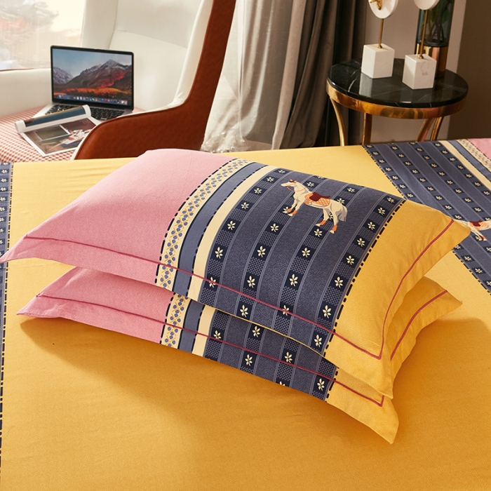 91家纺网 家纺一手货源 找家纺 雲归梦 2021新款全棉大版生态磨毛四件套第二批 趣时光