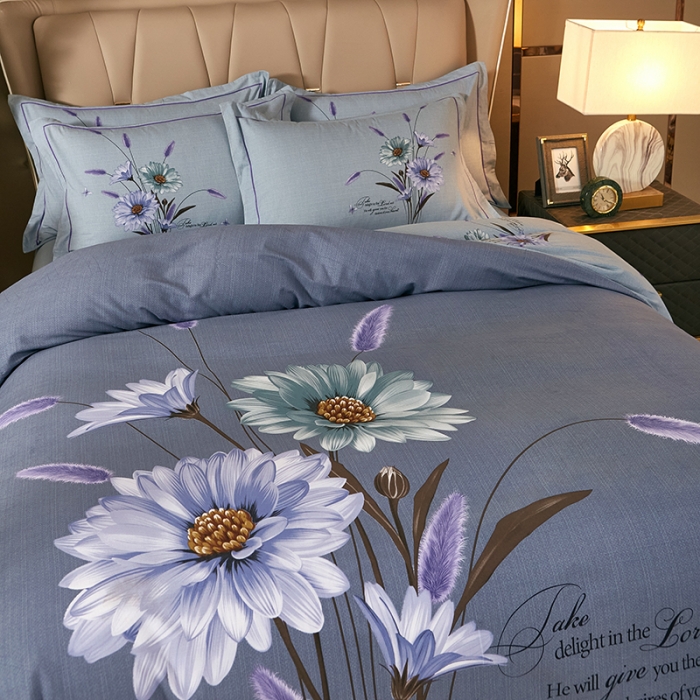 91家纺网 家纺一手货源 找家纺 雲归梦 2021新款全棉大版生态磨毛四件套第二批 奢雅