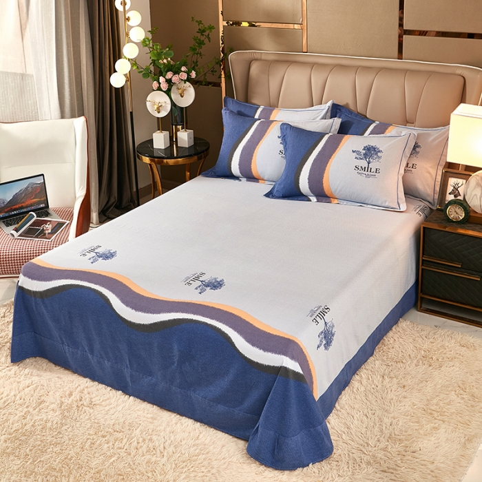 91家纺网 家纺一手货源 找家纺 雲归梦 2021新款全棉大版生态磨毛四件套第二批 幸运树桔