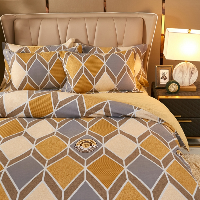 91家纺网 家纺一手货源 找家纺 雲归梦 2021新款全棉大版生态磨毛四件套第二批 约定