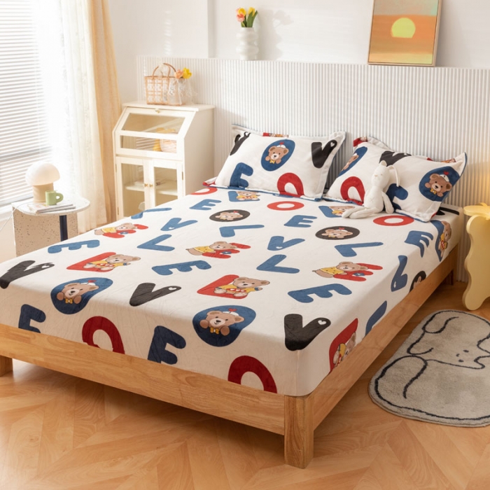 91家纺网 家纺一手货源 找家纺 （总）梦家居 2021新款秋冬牛奶绒床笠单品