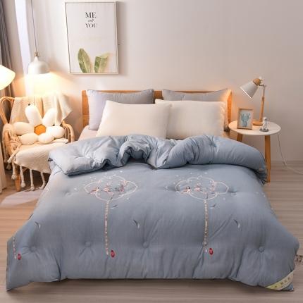 91家纺网 家纺一手货源 找家纺 富威堡2023新款棉花被子春色满园