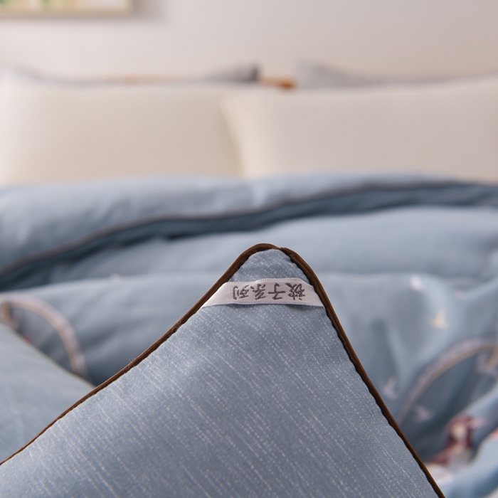 91家纺网 家纺一手货源 找家纺 富威堡2023新款棉花被子春色满园