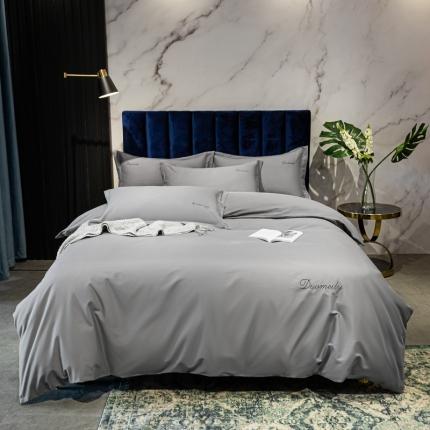 91家纺网 家纺一手货源 找家纺 （总）朵美 2021新款100支双股磨毛纯色四件套