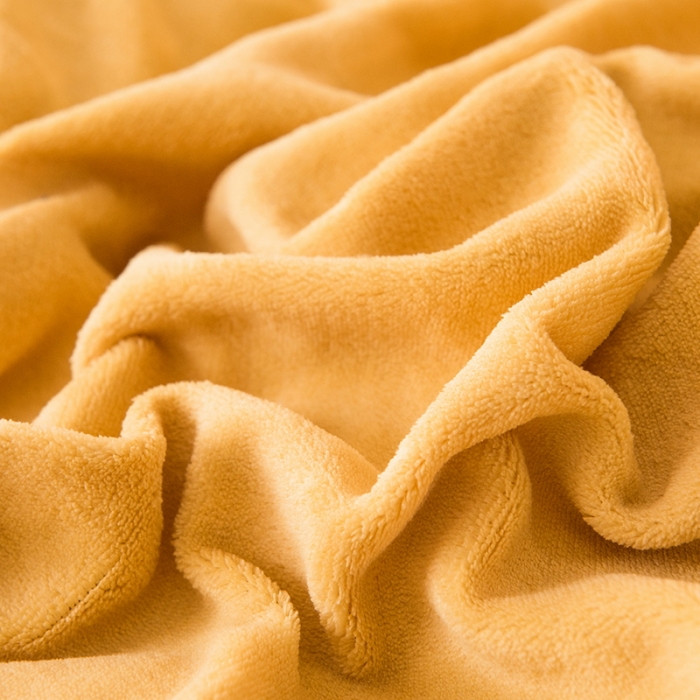 91家纺网 家纺一手货源 找家纺 丝羽坊 2021新款牛奶绒韩系心意系列四件套 姜黄