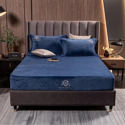 91家纺网 家纺一手货源 找家纺 （总）莱宁被业 2021新款精品牛奶绒刺绣床笠