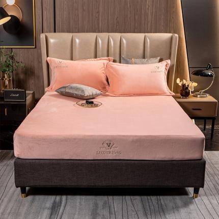 91家纺网 家纺一手货源 找家纺 （总）莱宁被业 2021新款精品牛奶绒刺绣床笠