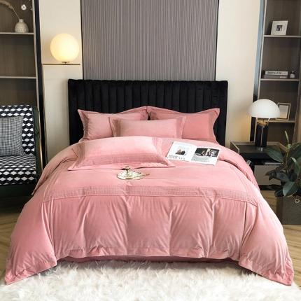 91家纺网 家纺一手货源 找家纺 （总）时亿家居 2022新款A类婴肤牛奶绒四件套觅系列