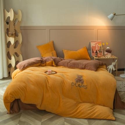 91家纺网 家纺一手货源 找家纺 （总）凡客家居 2021秋冬新款工艺款牛奶绒四件套