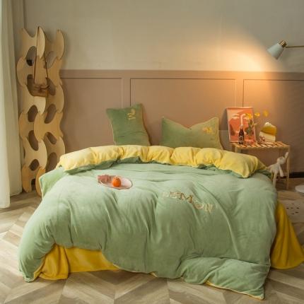 91家纺网 家纺一手货源 找家纺 （总）凡客家居 2021秋冬新款工艺款牛奶绒四件套