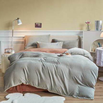 凡客家居 2021秋冬新款工艺款牛奶绒四件套 梦想树