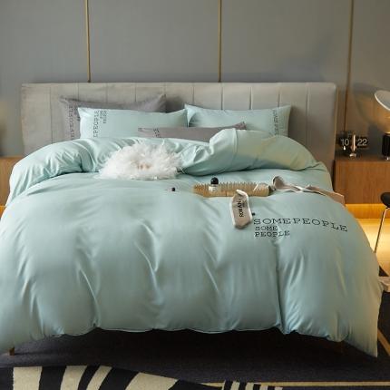 91家纺网 家纺一手货源 找家纺 （总）凡客2021秋冬新款贝利卡埃类棉刺绣磨毛四件套