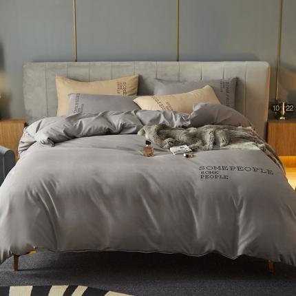 91家纺网 家纺一手货源 找家纺 （总）凡客2021秋冬新款贝利卡埃类棉刺绣磨毛四件套