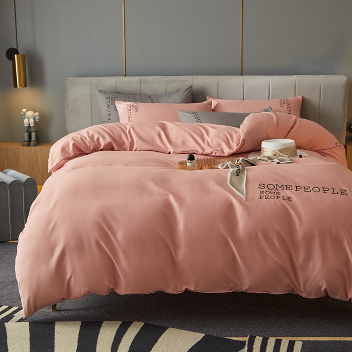 91家纺网 家纺一手货源 找家纺 （总）凡客2021秋冬新款贝利卡埃类棉刺绣磨毛四件套