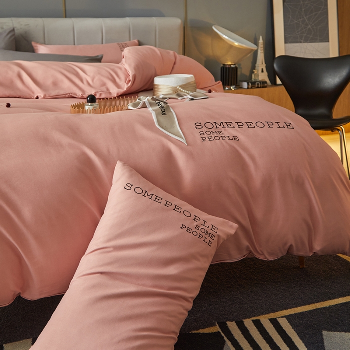 91家纺网 家纺一手货源 找家纺 （总）凡客2021秋冬新款贝利卡埃类棉刺绣磨毛四件套