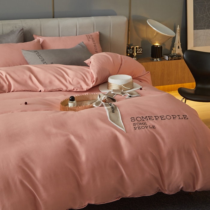 91家纺网 家纺一手货源 找家纺 （总）凡客2021秋冬新款贝利卡埃类棉刺绣磨毛四件套