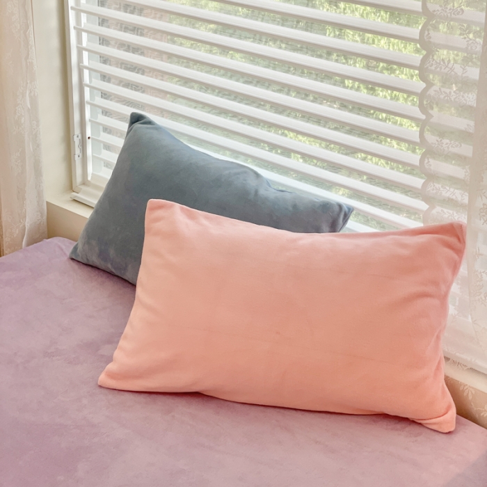 91家纺网 家纺一手货源 找家纺 慕尚 2022新款纯色搭色奶油席牛奶绒四件套 少女-暖黄