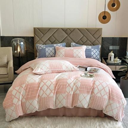 91家纺网 家纺一手货源 找家纺 （总）慕尚 2022新款雕花绒立体牛奶绒轻奢系列四件套