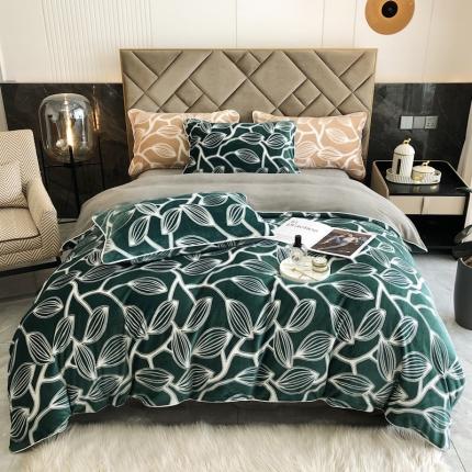 91家纺网 家纺一手货源 找家纺 （总）慕尚 2022新款雕花绒立体牛奶绒轻奢系列四件套