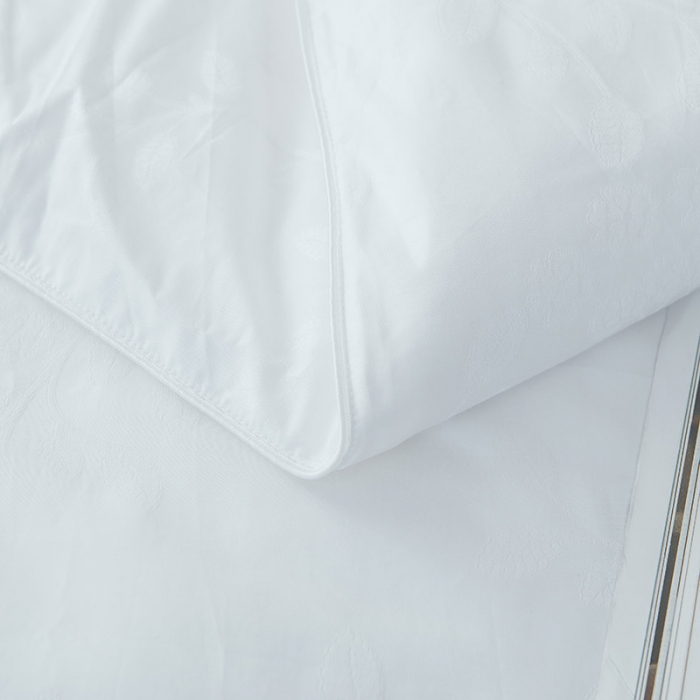 91家纺网 家纺一手货源 找家纺 香夫 2021新款60S芙瑞桑纯蚕丝被 白色