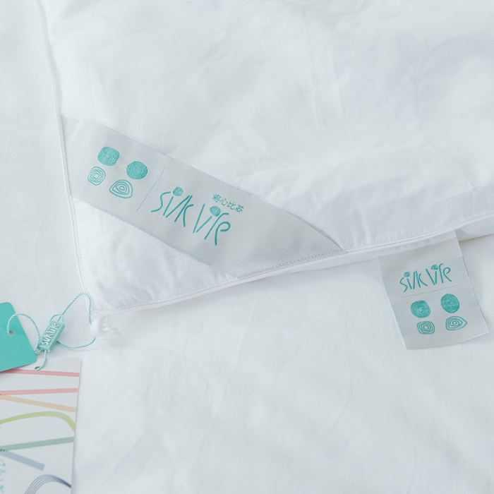 91家纺网 家纺一手货源 找家纺 香夫 2021新款60S芙瑞桑纯蚕丝被 白色