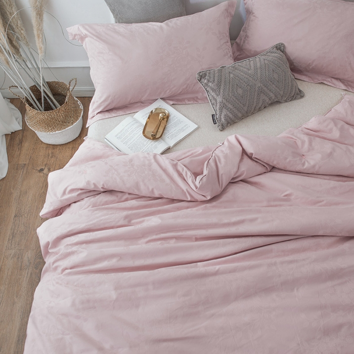 91家纺网 家纺一手货源 找家纺 香夫 2021新款60S芙瑞桑纯蚕丝被 粉色