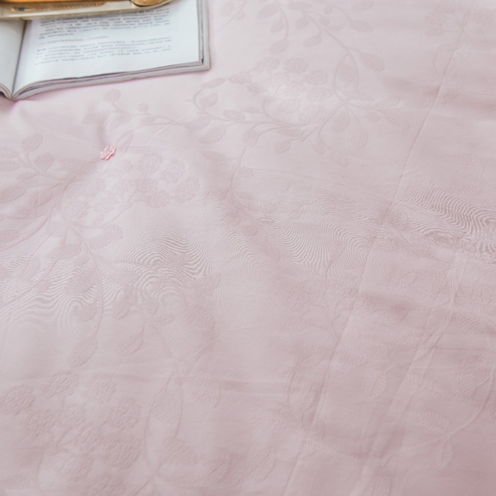 91家纺网 家纺一手货源 找家纺 香夫 2021新款60S芙瑞桑纯蚕丝被 粉色