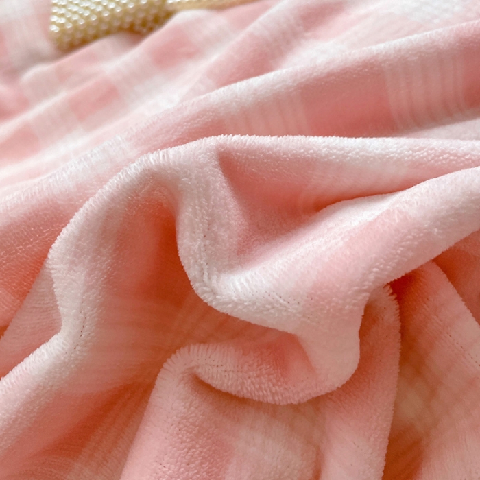 91家纺网 家纺一手货源 找家纺 （总）慕尚 2022新款花边奶油格子牛奶绒四件套