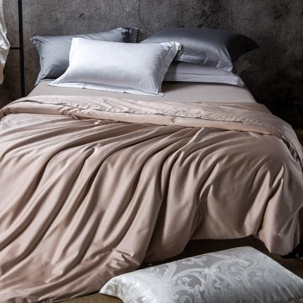 91家纺网 家纺一手货源 找家纺 香夫 2021新款100支全棉纯蚕丝被 咖色