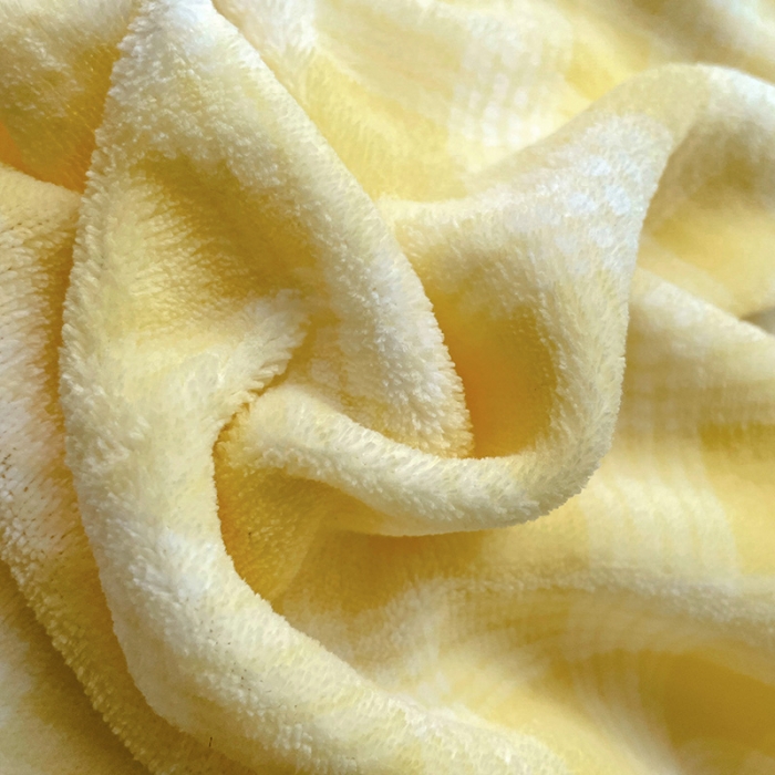 91家纺网 家纺一手货源 找家纺 慕尚2022新款花边奶油格子牛奶绒四件套 花边 奶油格子-黄