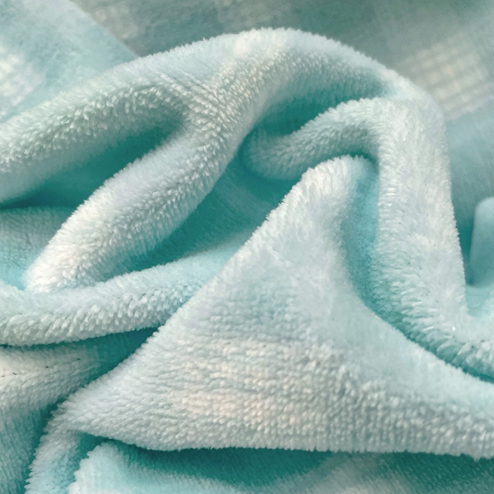 91家纺网 家纺一手货源 找家纺 慕尚2022新款花边奶油格子牛奶绒四件套 花边 奶油格子-蓝